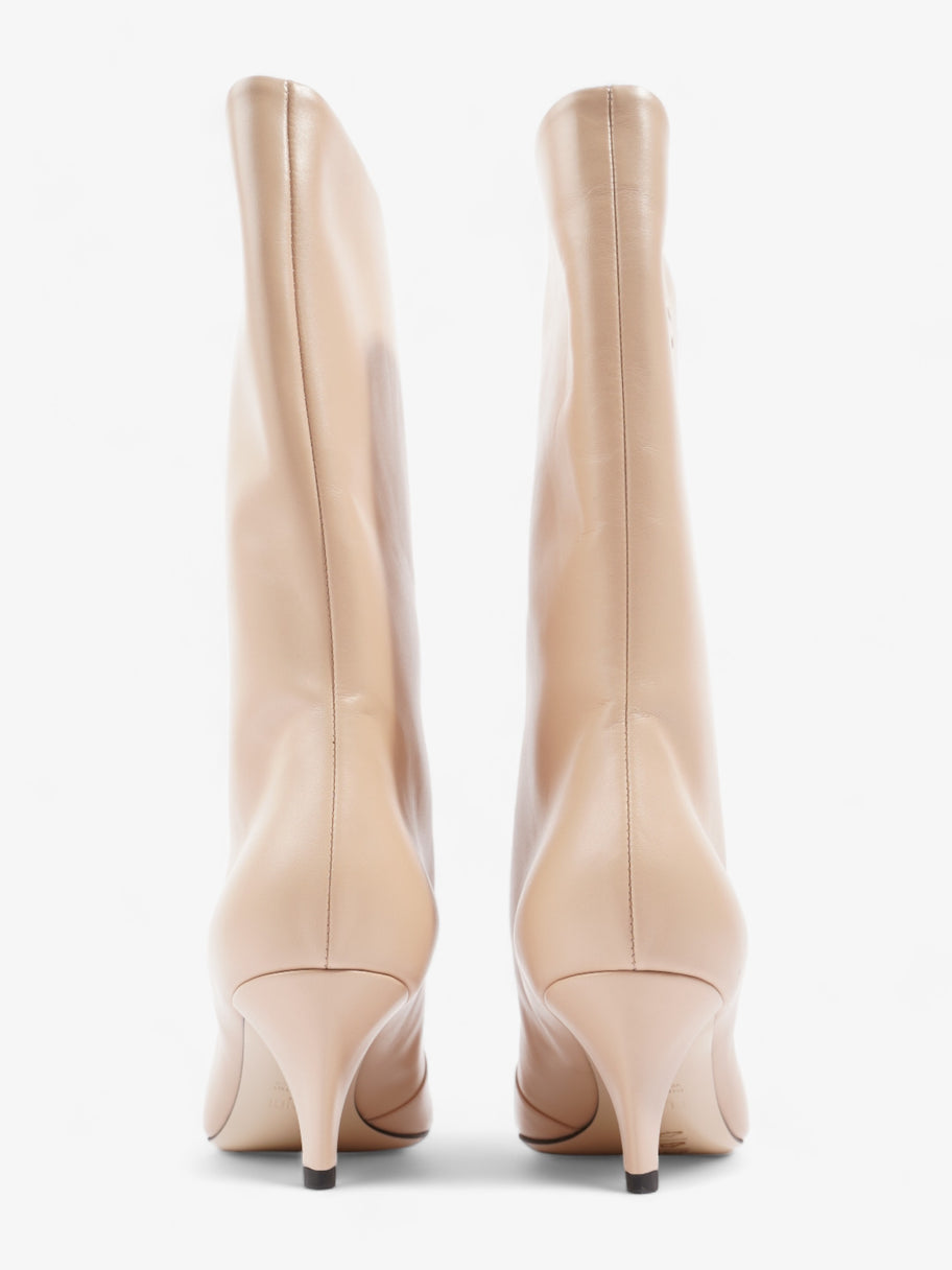 Fendi FF Caligula BooTS 60 Nude Leather EU 39 UK 6 Image 6