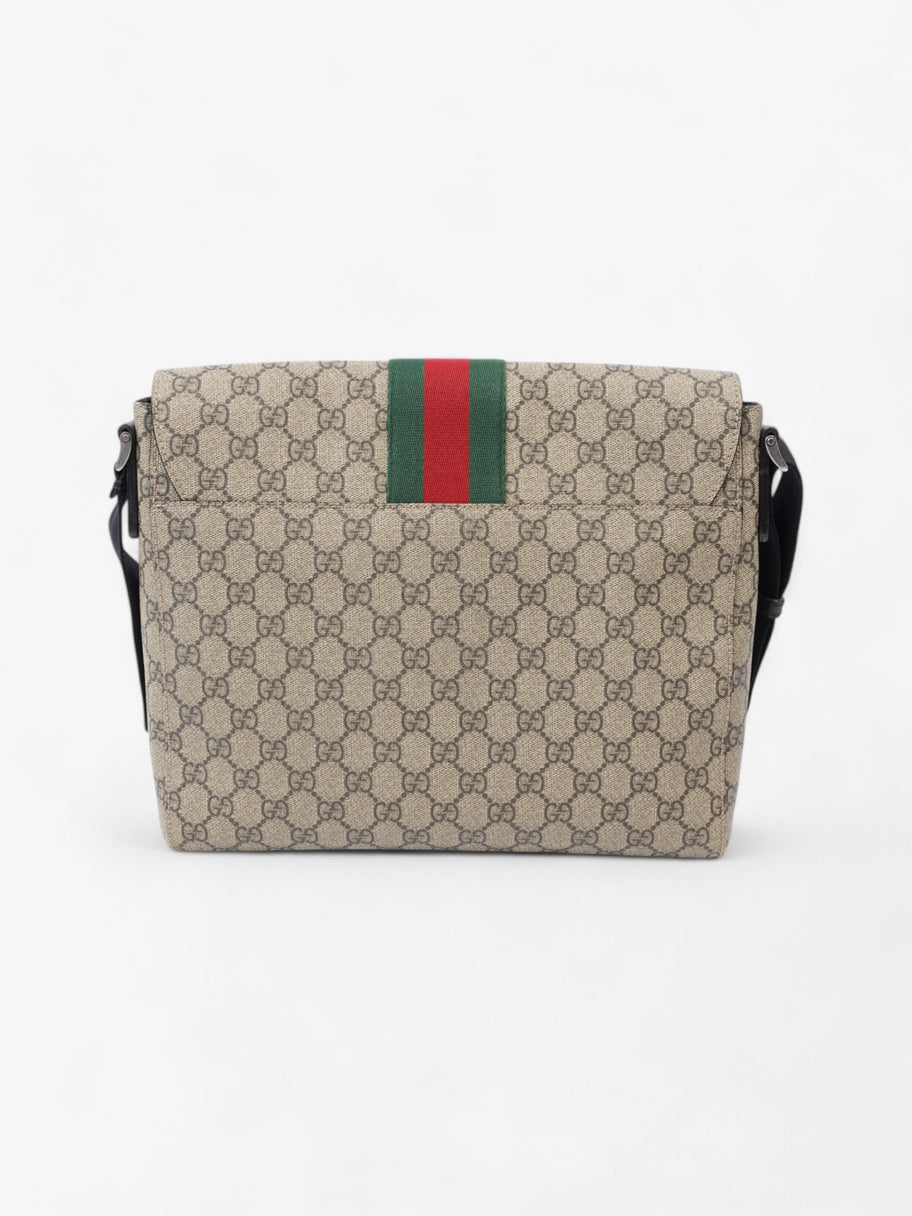 Gucci Web Messenger GG Supreme / Green / Red Canvas Image 4