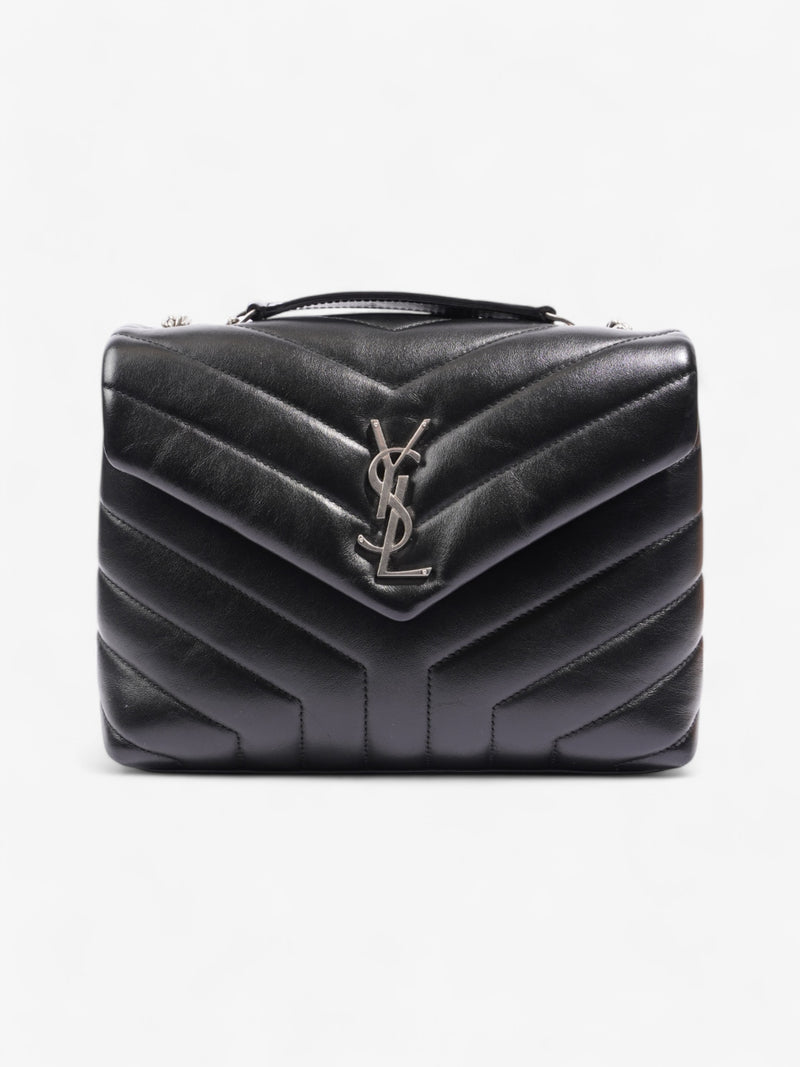  Saint Laurent Lou Lou Black Lambskin Leather Small