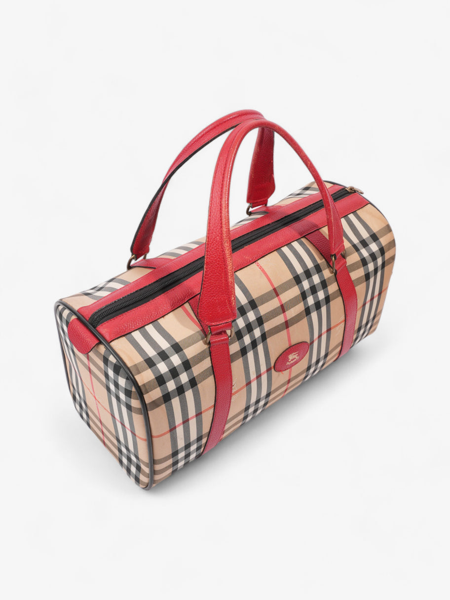 Burberry Barrel Red / Haymarket Check Canvas Image 7