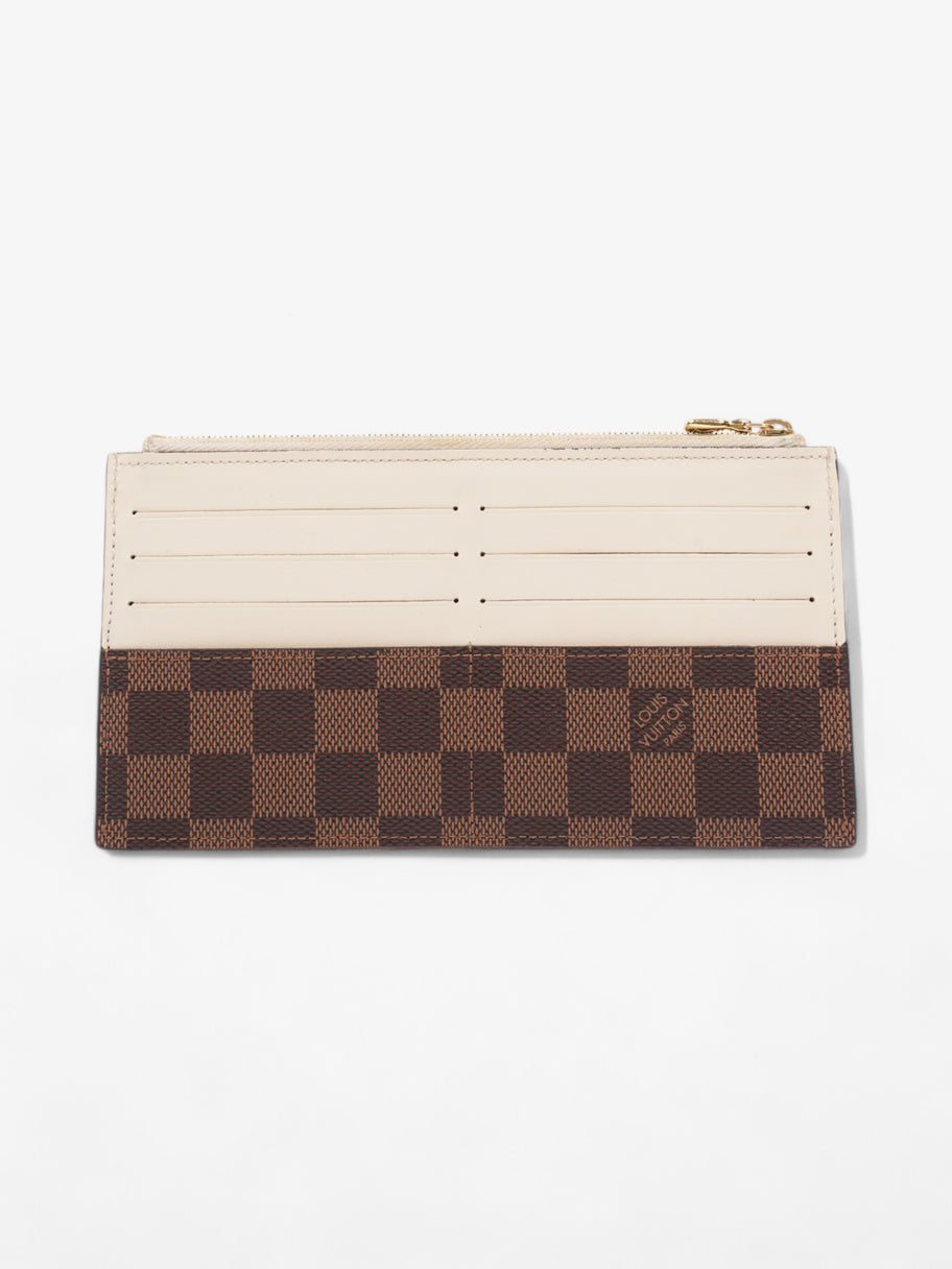 Louis Vuitton Slim Purse Damier Ebene / Cream Canvas Image 2