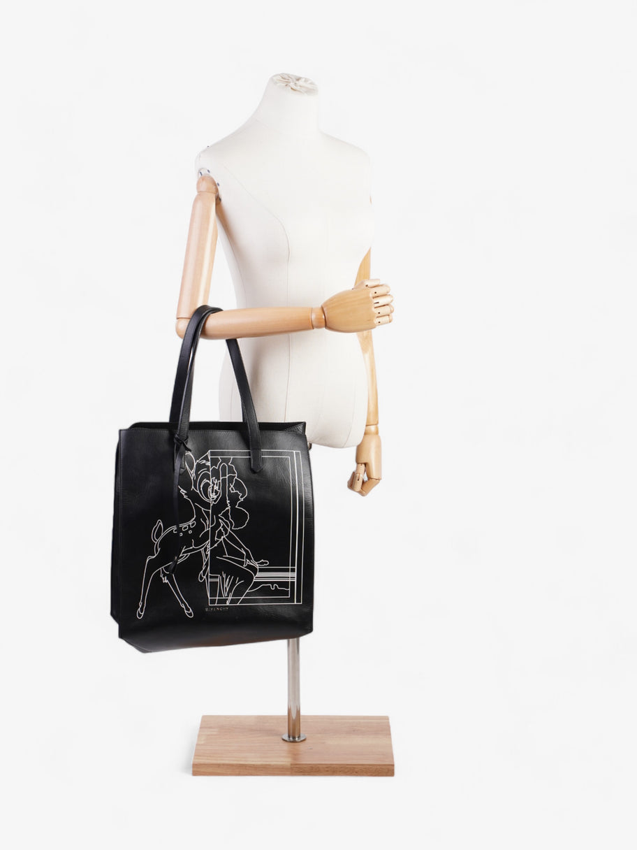 Givenchy Stargate Bambi Tote Black / White Calfskin Leather Image 2