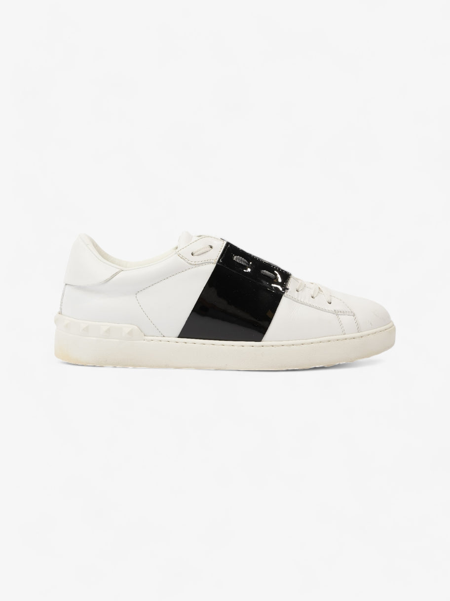 Valentino Open Sneakers White / Black Leather EU 44 UK 10 Image 1