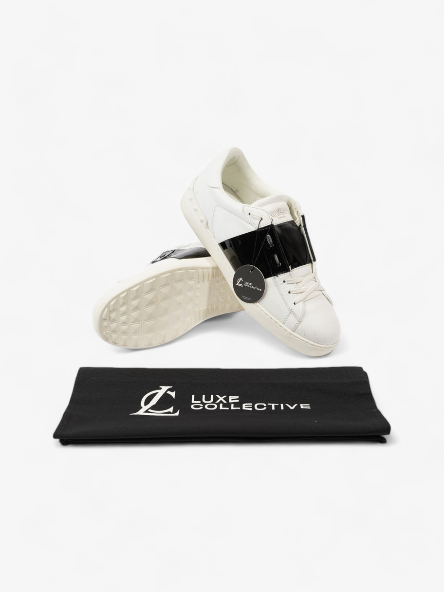 Valentino Open Sneakers White / Black Leather EU 44 UK 10 Image 11