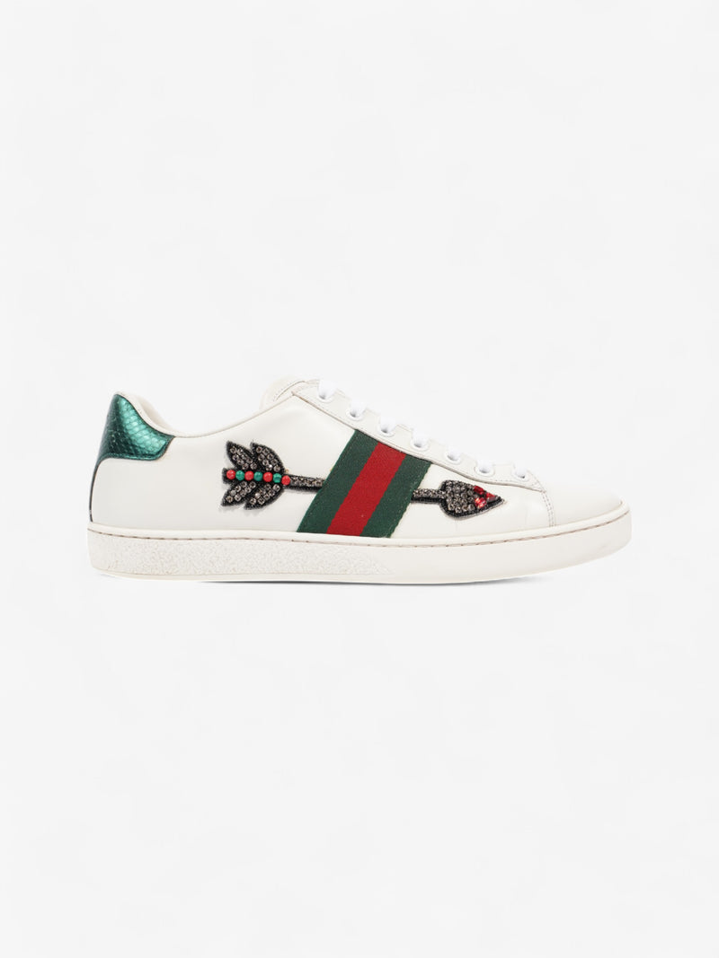  Gucci Ace Sneakers with Arrow White / Green / Red Leather EU 39 UK 6