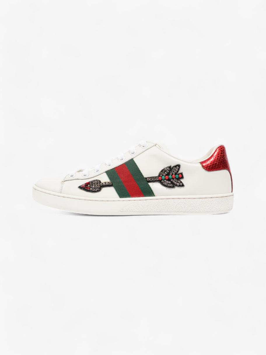 Gucci Ace Sneakers with Arrow White / Green / Red Leather EU 39 UK 6 Image 5