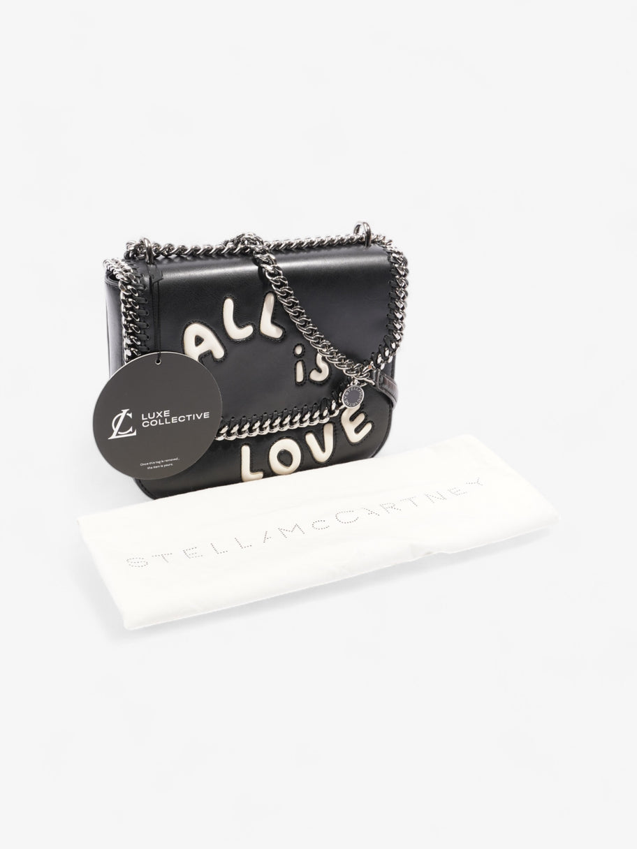 Stella McCartney All Is Love Box Bag Black / White Faux Leather Image 10