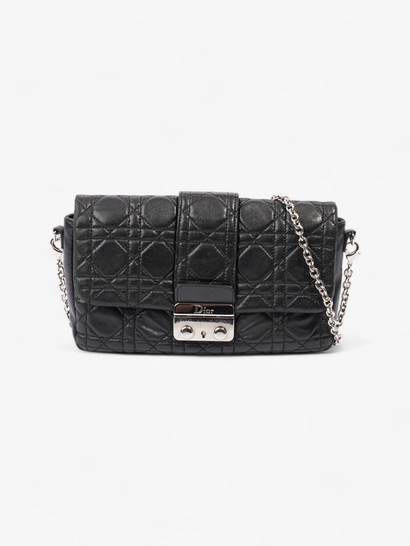  Christian Dior New Lock Black Lambskin Leather