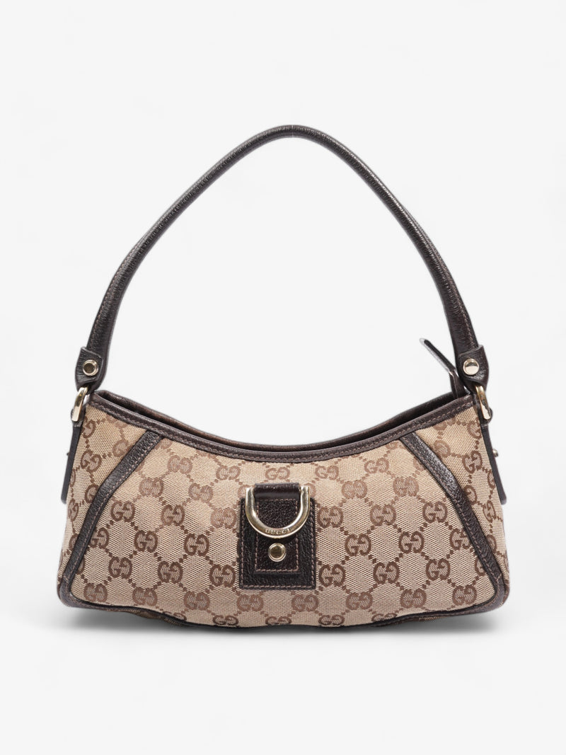  Gucci Abbey Beige And Ebony GG Supreme / Brown Canvas