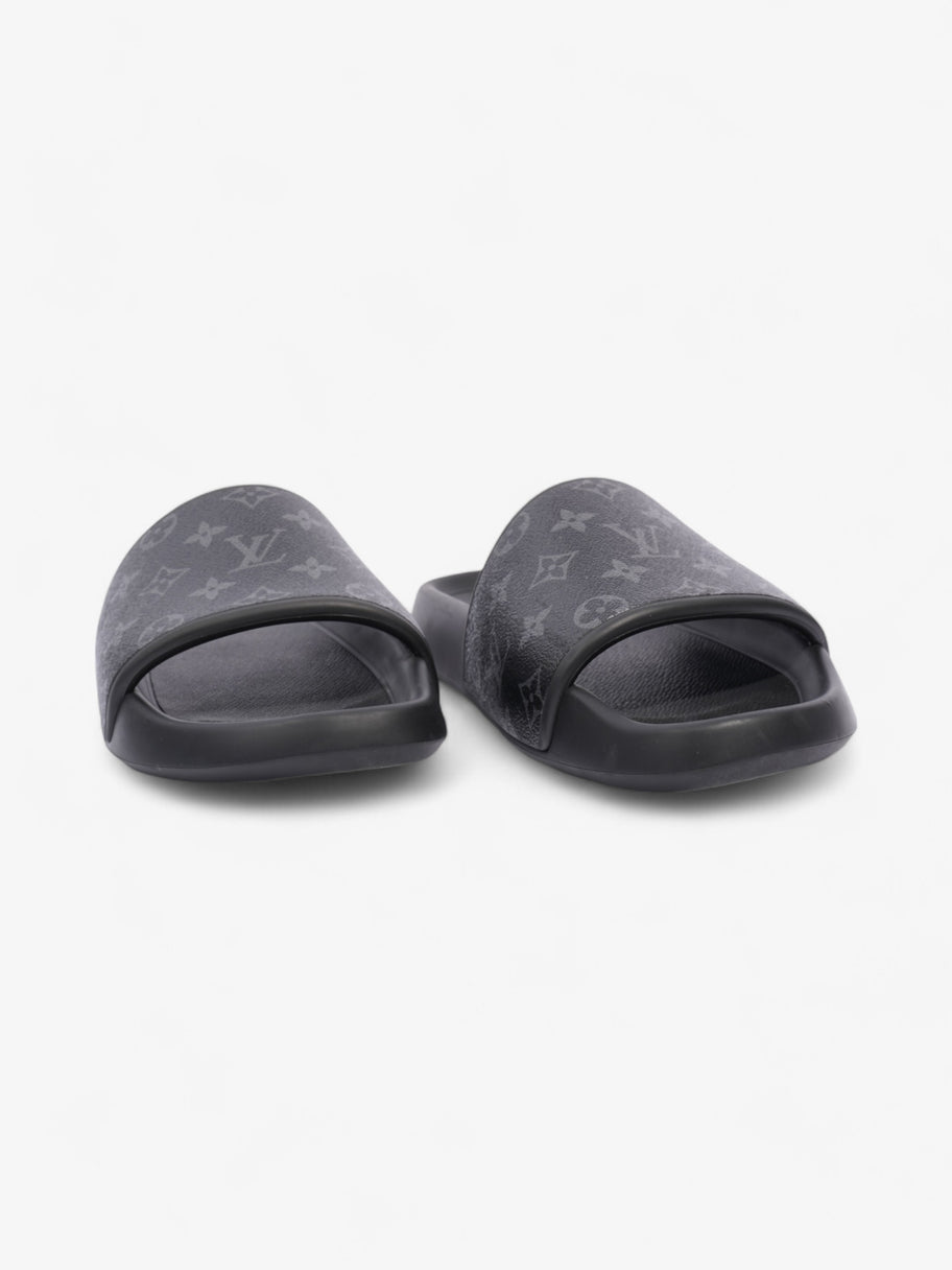 Louis Vuitton Waterfront Slides Monogram Eclipse Rubber EU 44 UK 10 Image 2