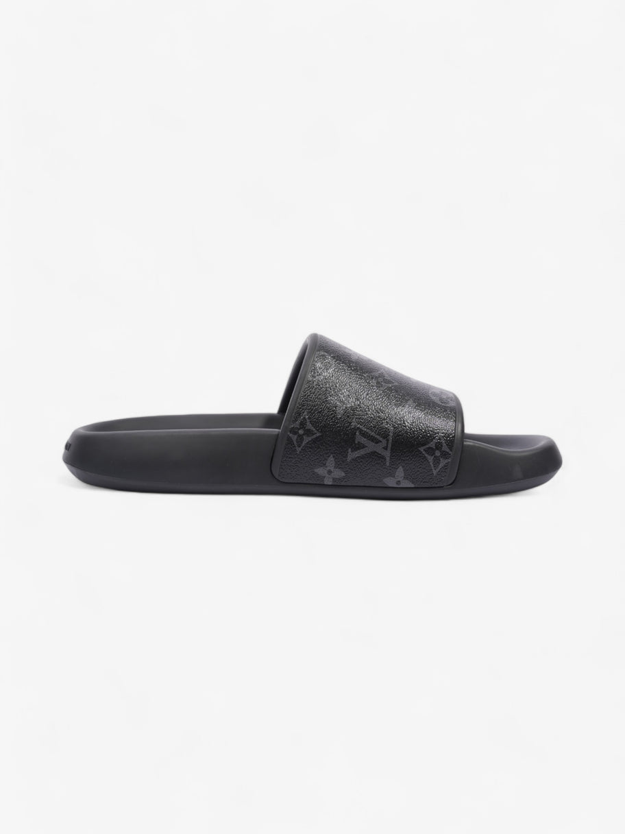 Louis Vuitton Waterfront Slides Monogram Eclipse Rubber EU 44 UK 10 Image 4