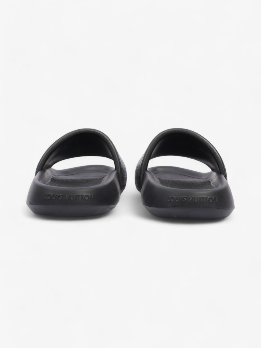 Louis Vuitton Waterfront Slides Monogram Eclipse Rubber EU 44 UK 10 Image 6