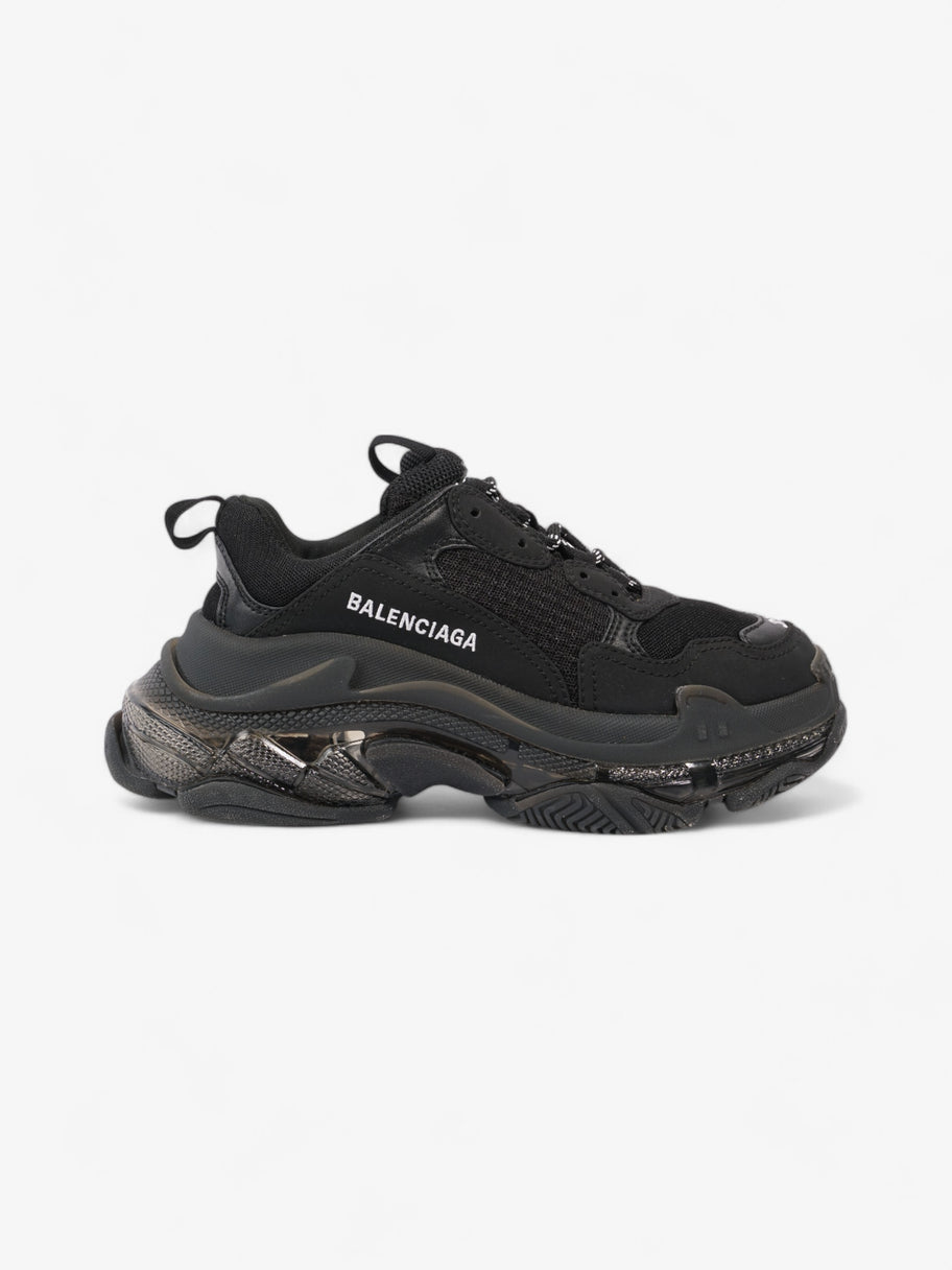 Balenciaga Triple S Clear Sole Black Mesh EU 37 UK 4 Image 1