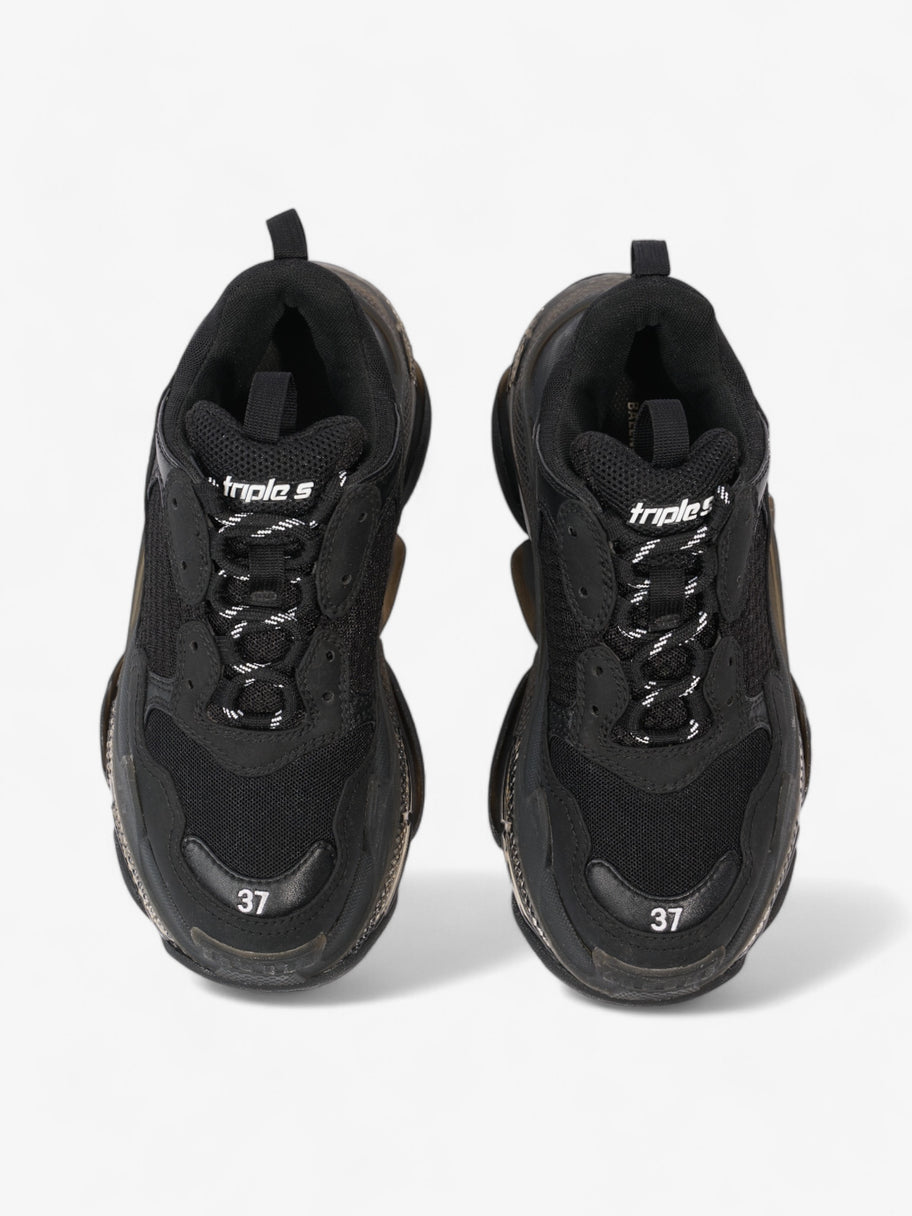 Balenciaga Triple S Clear Sole Black Mesh EU 37 UK 4 Image 8