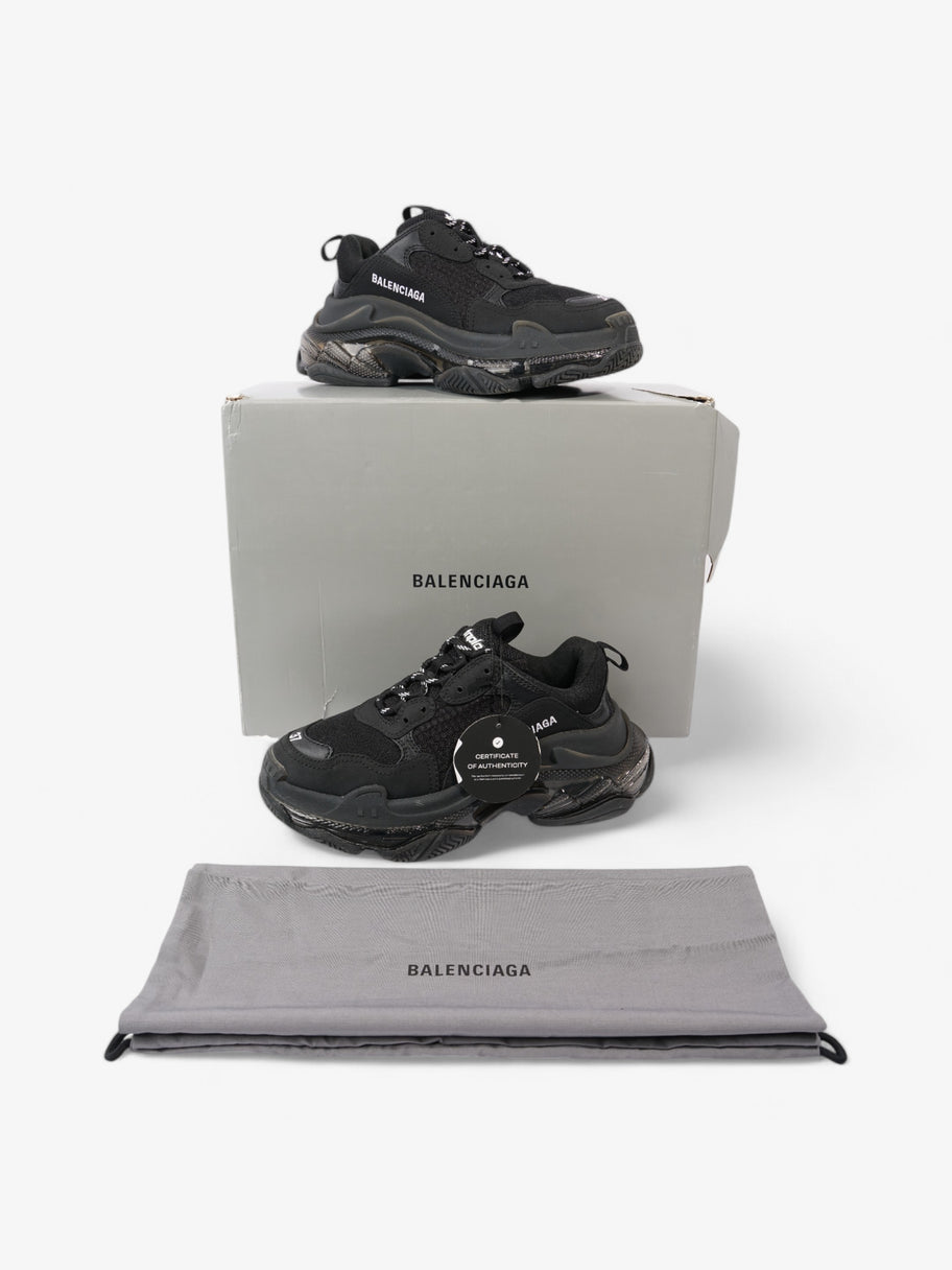 Balenciaga Triple S Clear Sole Black Mesh EU 37 UK 4 Image 9