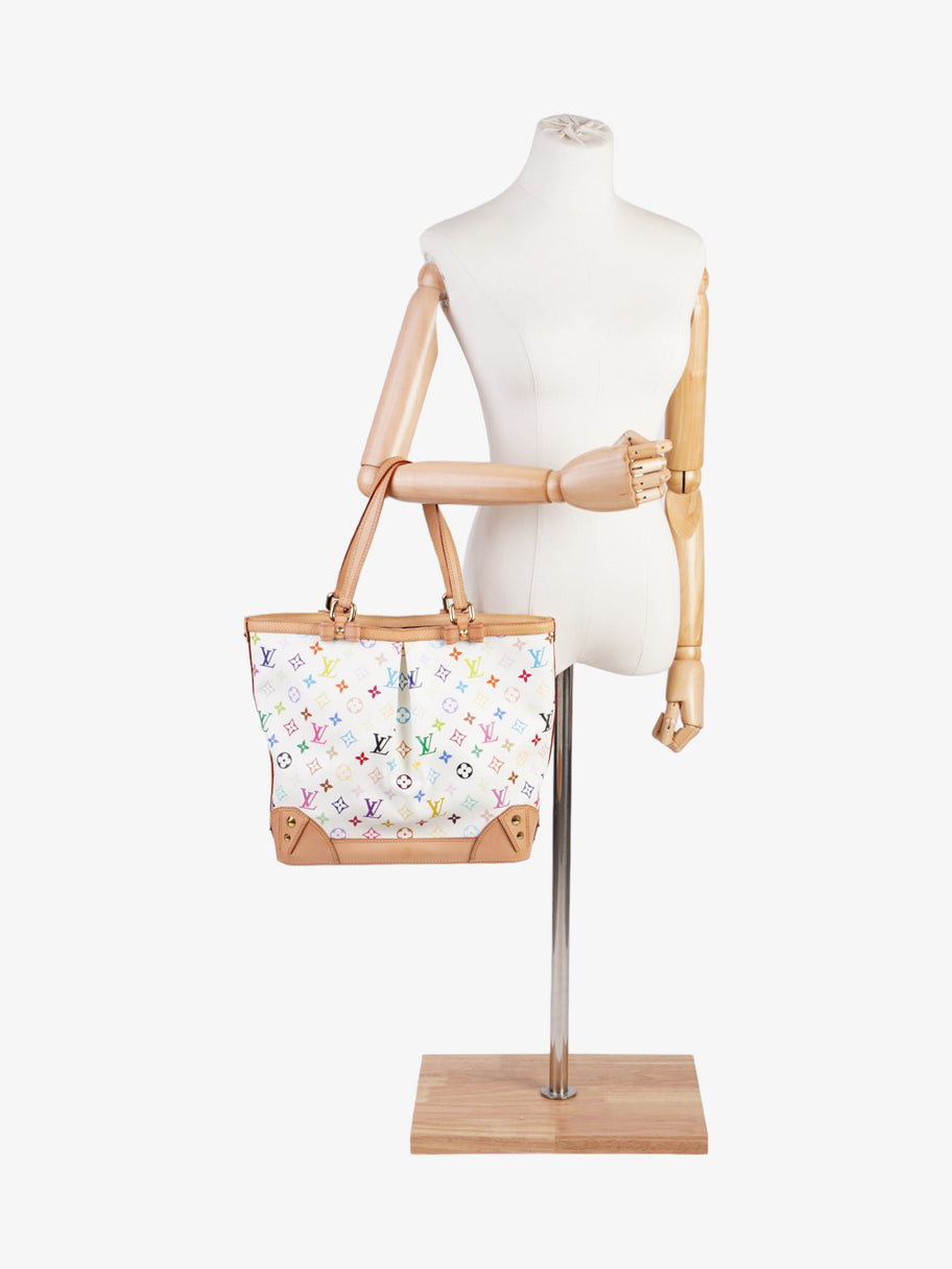 Louis Vuitton Sharleen White Multicoloured Monogram Coated Canvas GM Image 2