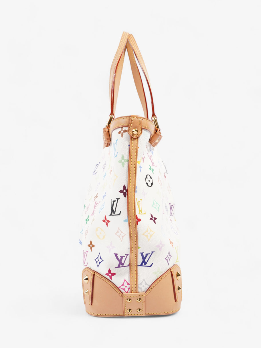 Louis Vuitton Sharleen White Multicoloured Monogram Coated Canvas GM Image 3