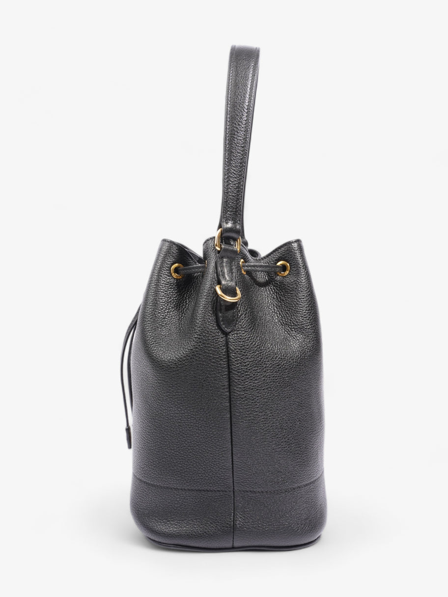 Prada Small Drawstring Black Leather Image 3