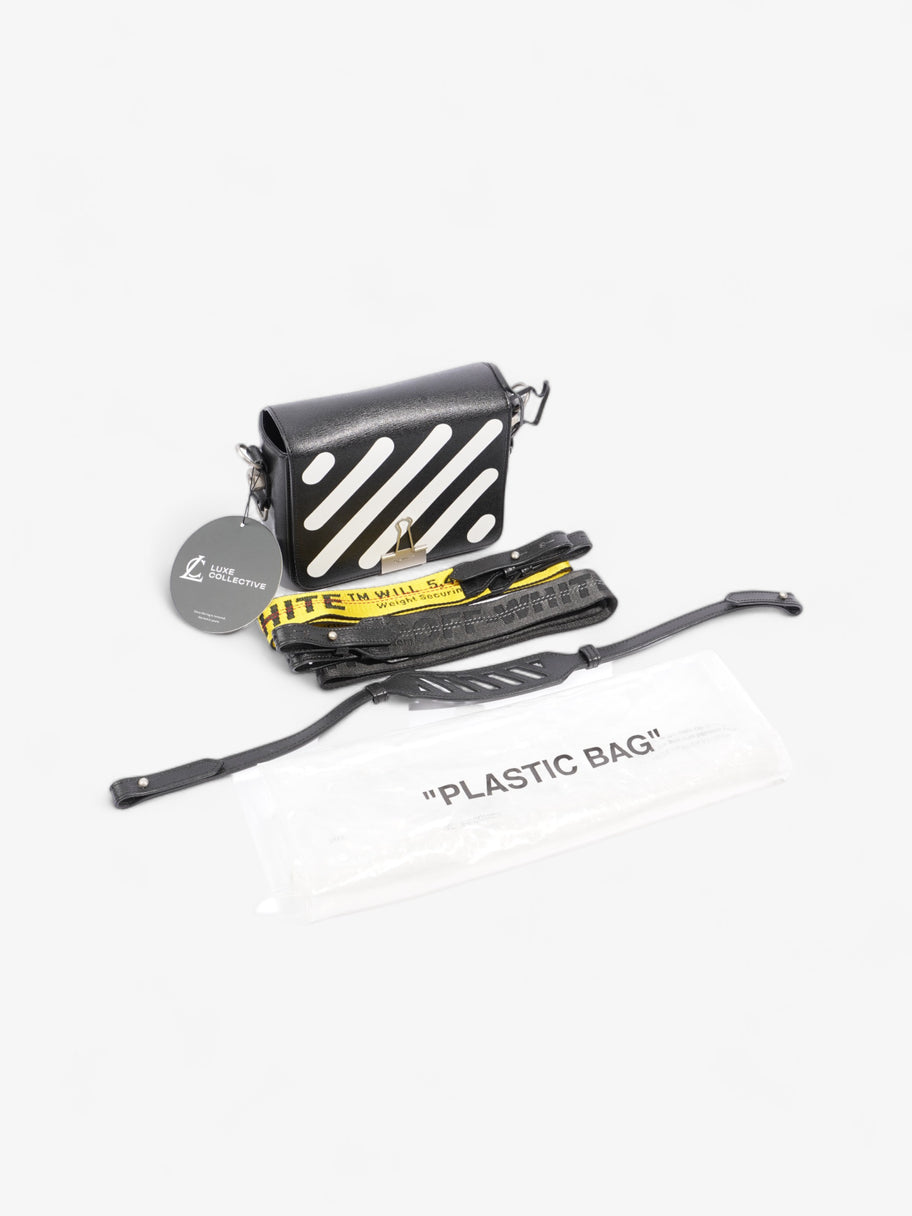 Off White Binder Clip Black / White Leather Image 9