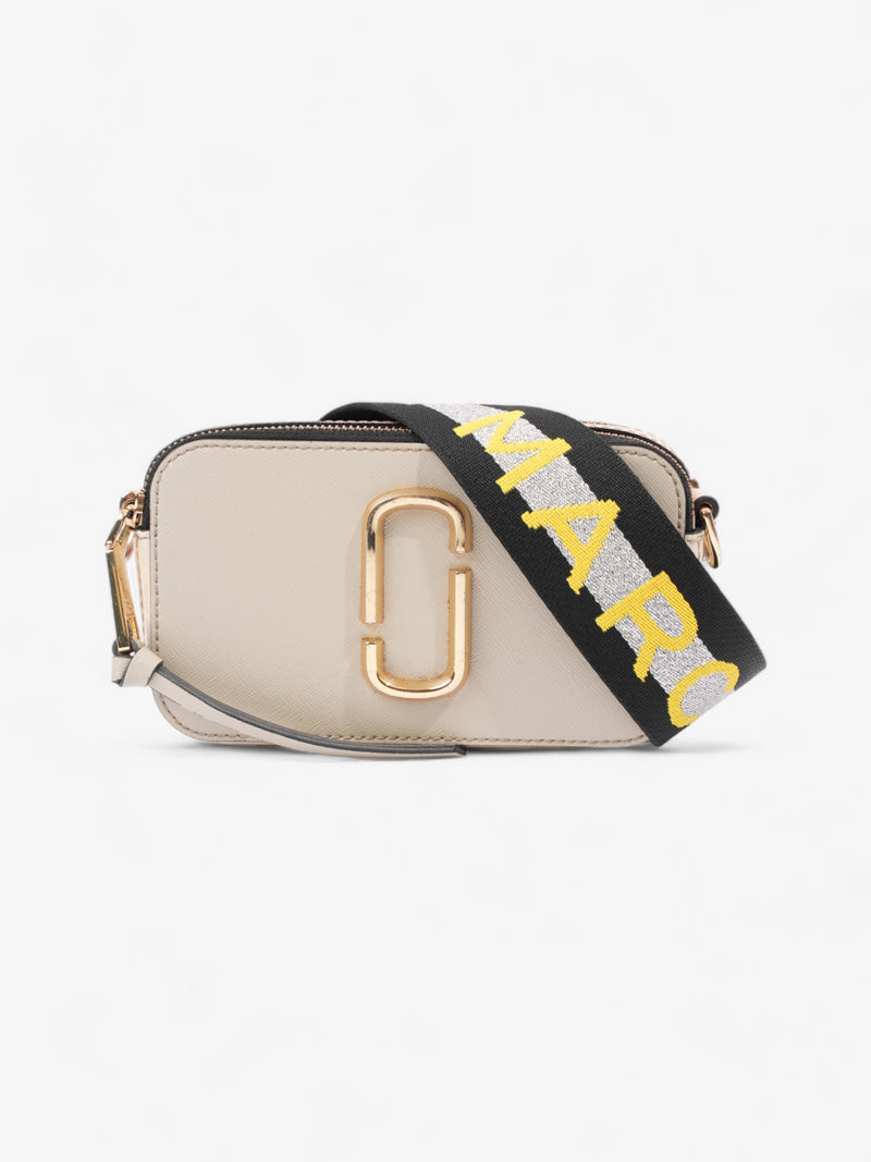  Marc Jacobs The Snapshot Bag Beige / Black / Yellow Leather