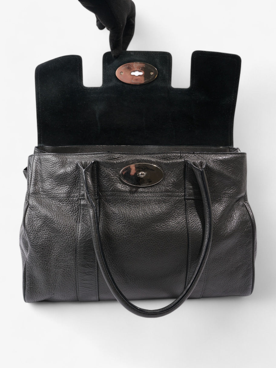 Mulberry Bayswater Dark Grey Grained Leather Image 8