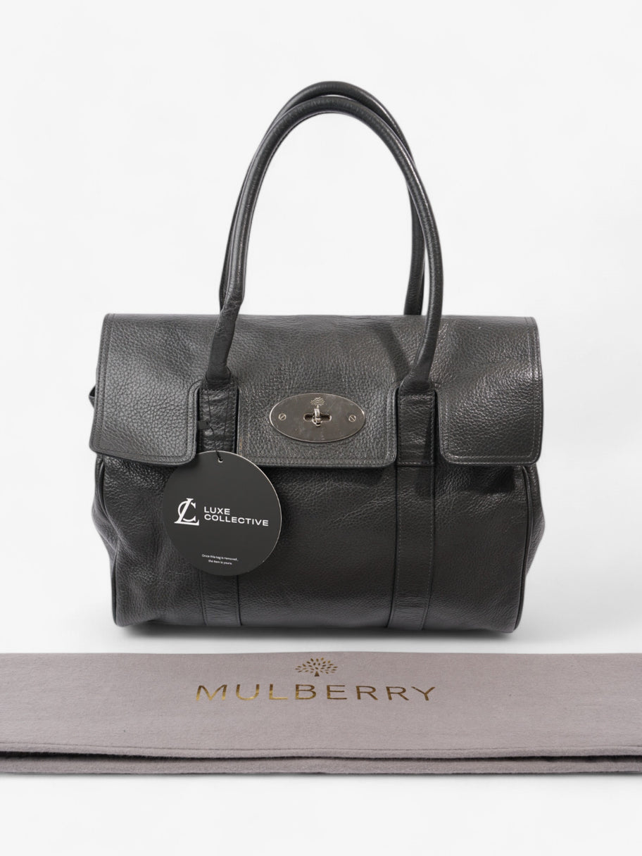 Mulberry Bayswater Dark Grey Grained Leather Image 10