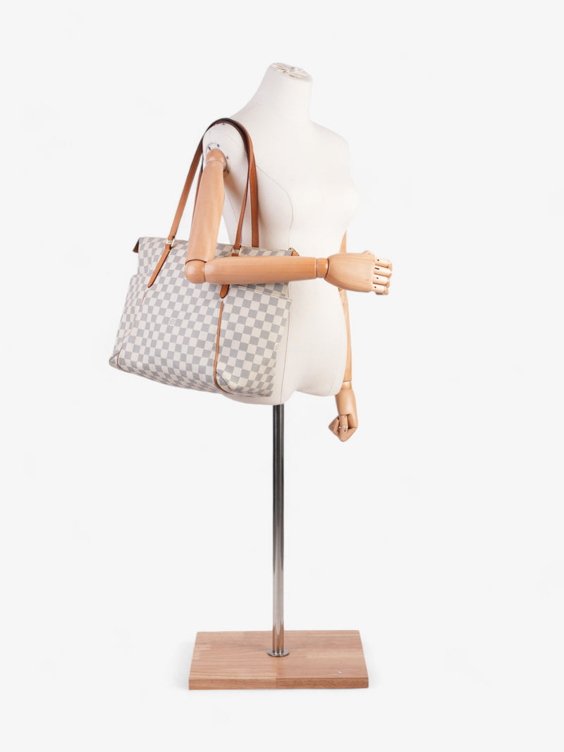  Louis Vuitton Totally Damier Azur Coated Canvas MM