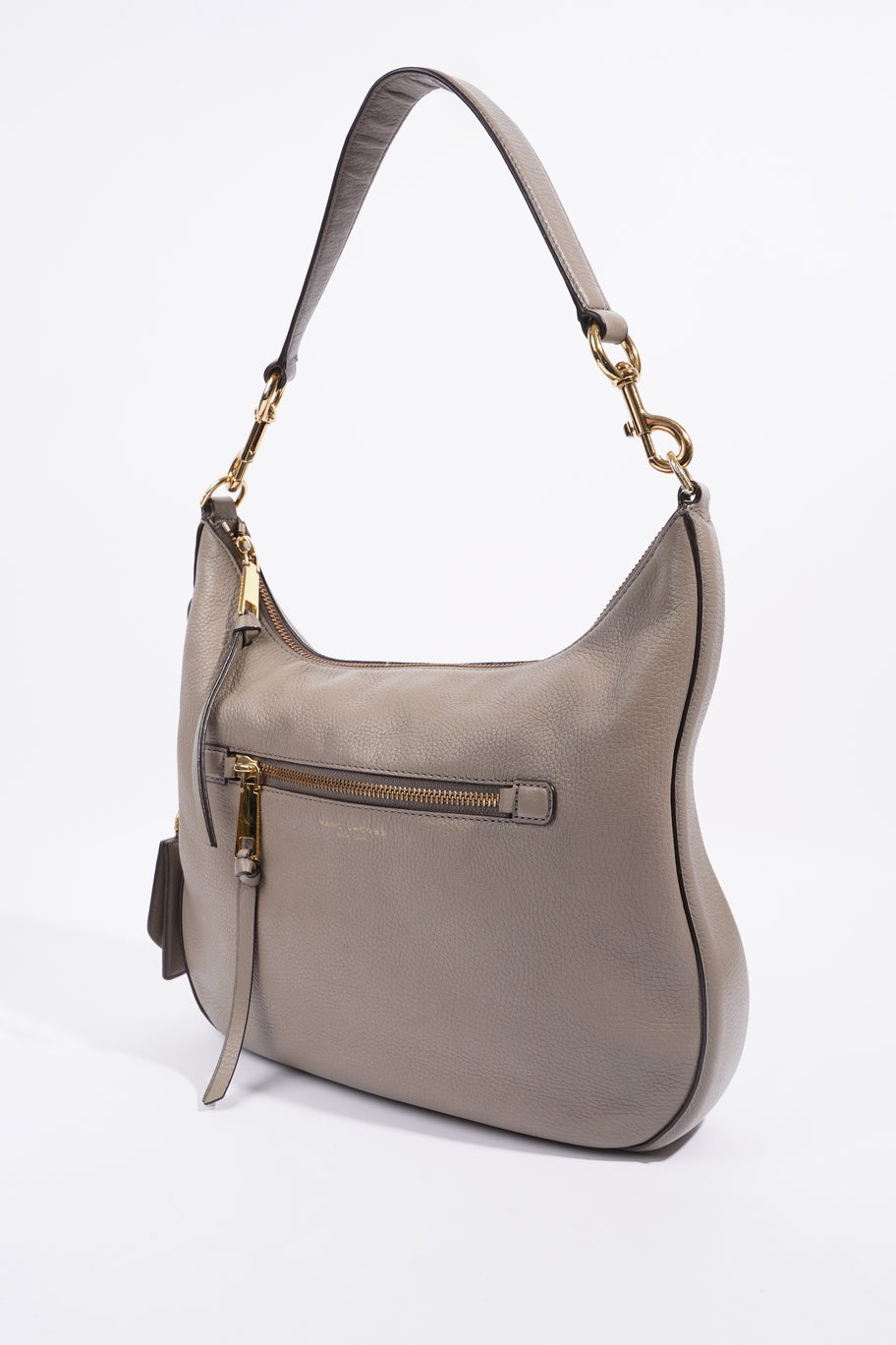 Recruit Hobo Grey Leather Image 12