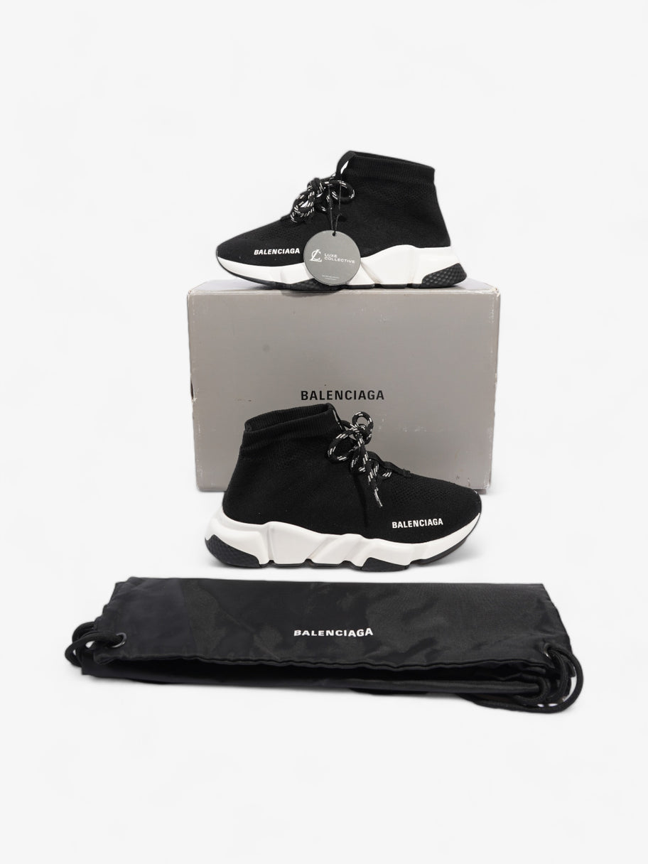 Balenciaga Speed Lace Up Black / White Cotton EU 38 UK 5 Image 10