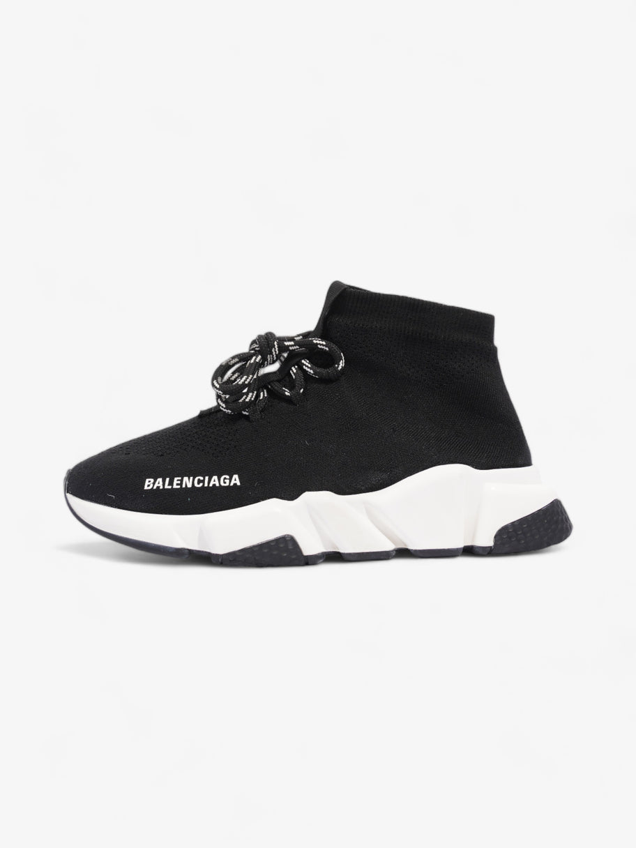 Balenciaga Speed Lace Up Black / White Cotton EU 38 UK 5 Image 5