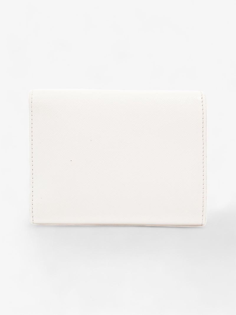  Off White Binder Wallet Black / White Leather