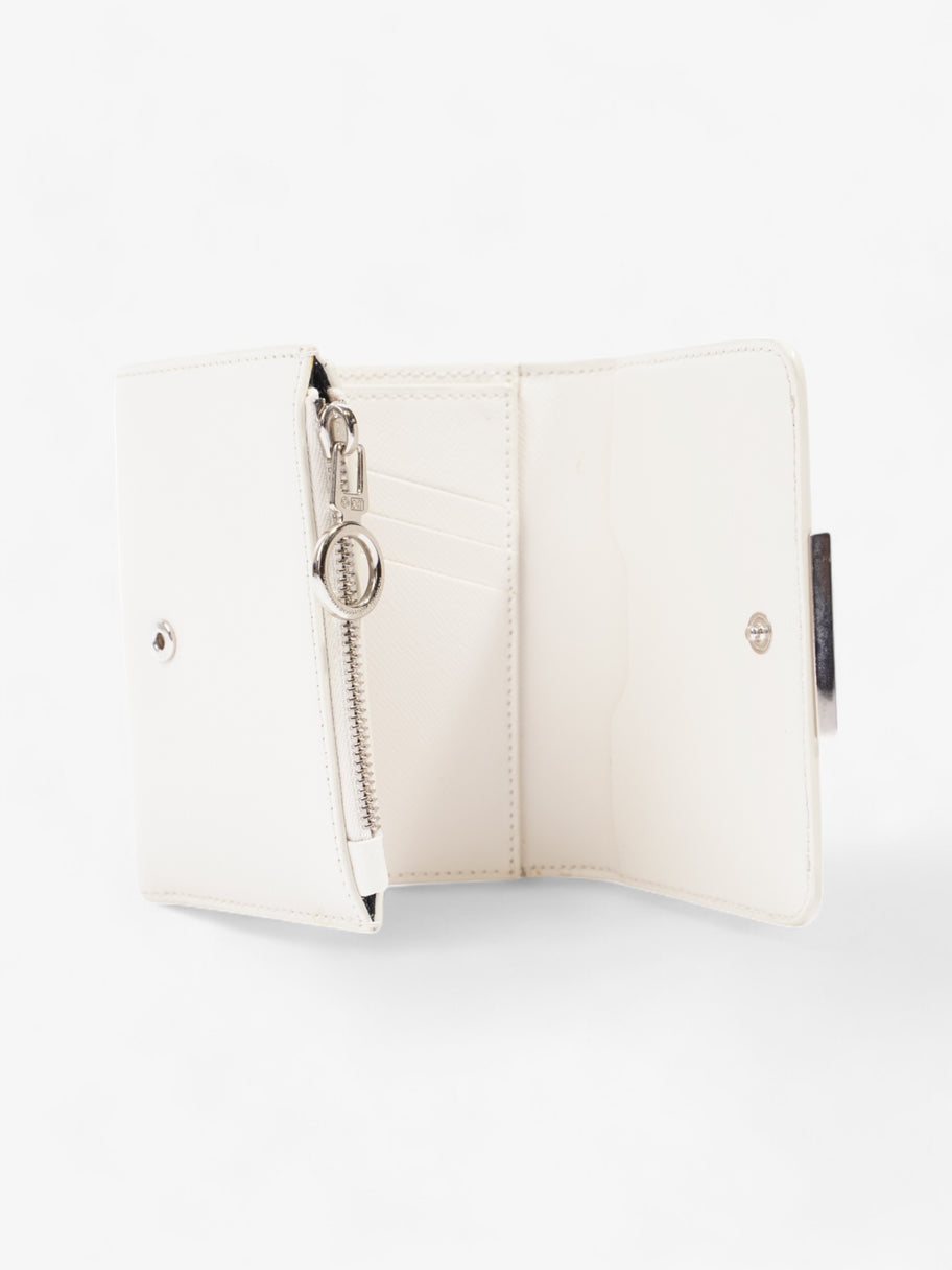 Off White Binder Wallet Black / White Leather Image 6