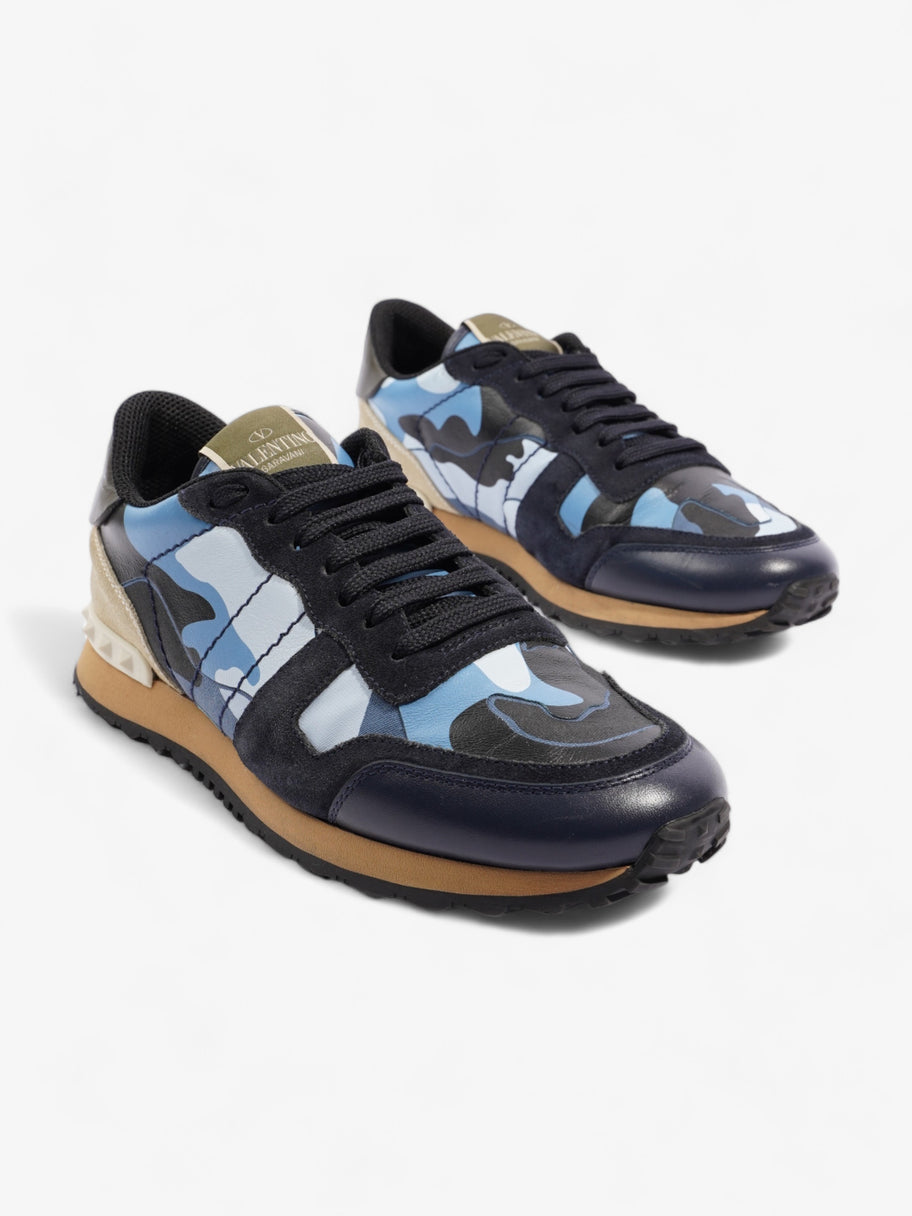 Blue camo valentino sneakers best sale