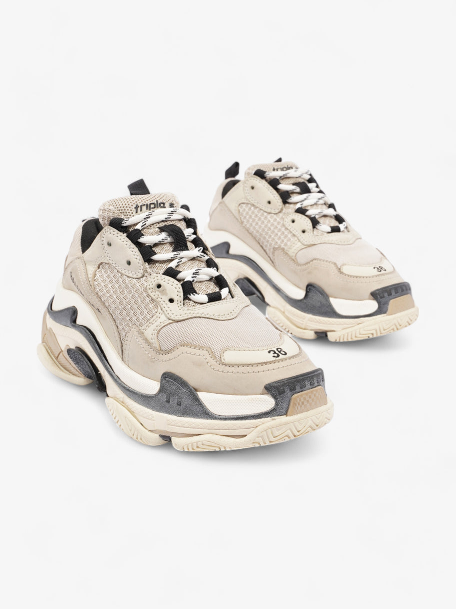 Triple S Beige Black White Mesh EU 36 UK 3 Luxe Collective