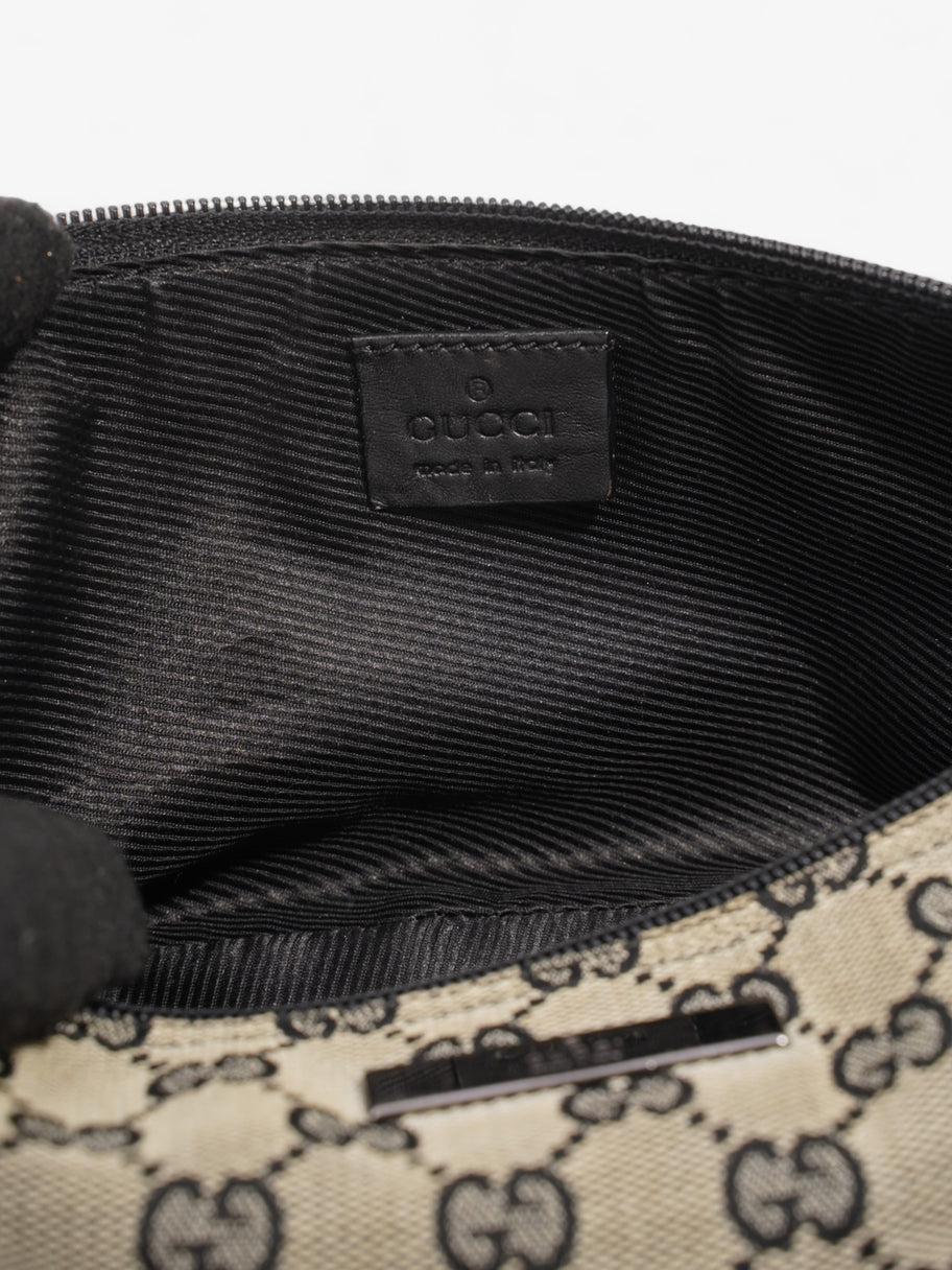 Gucci Boat Pochette GG Supreme / Black Coated Canvas Image 7