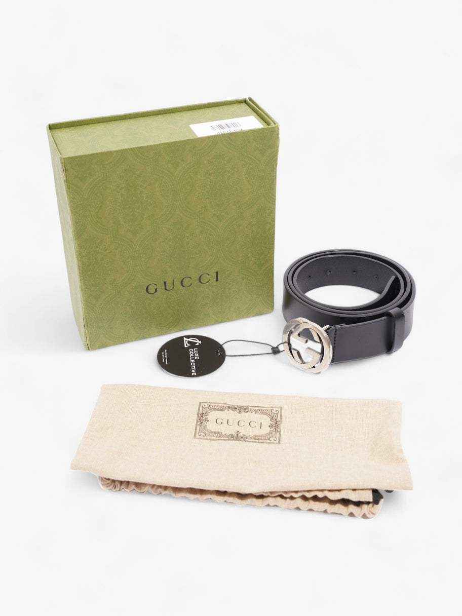 Gucci Interlocking G Belt Black Leather 105cm / 42