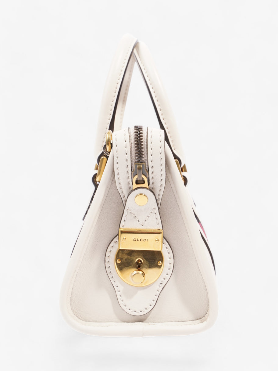 Gucci Bauletto White / Blue / Red Leather Mini Image 5