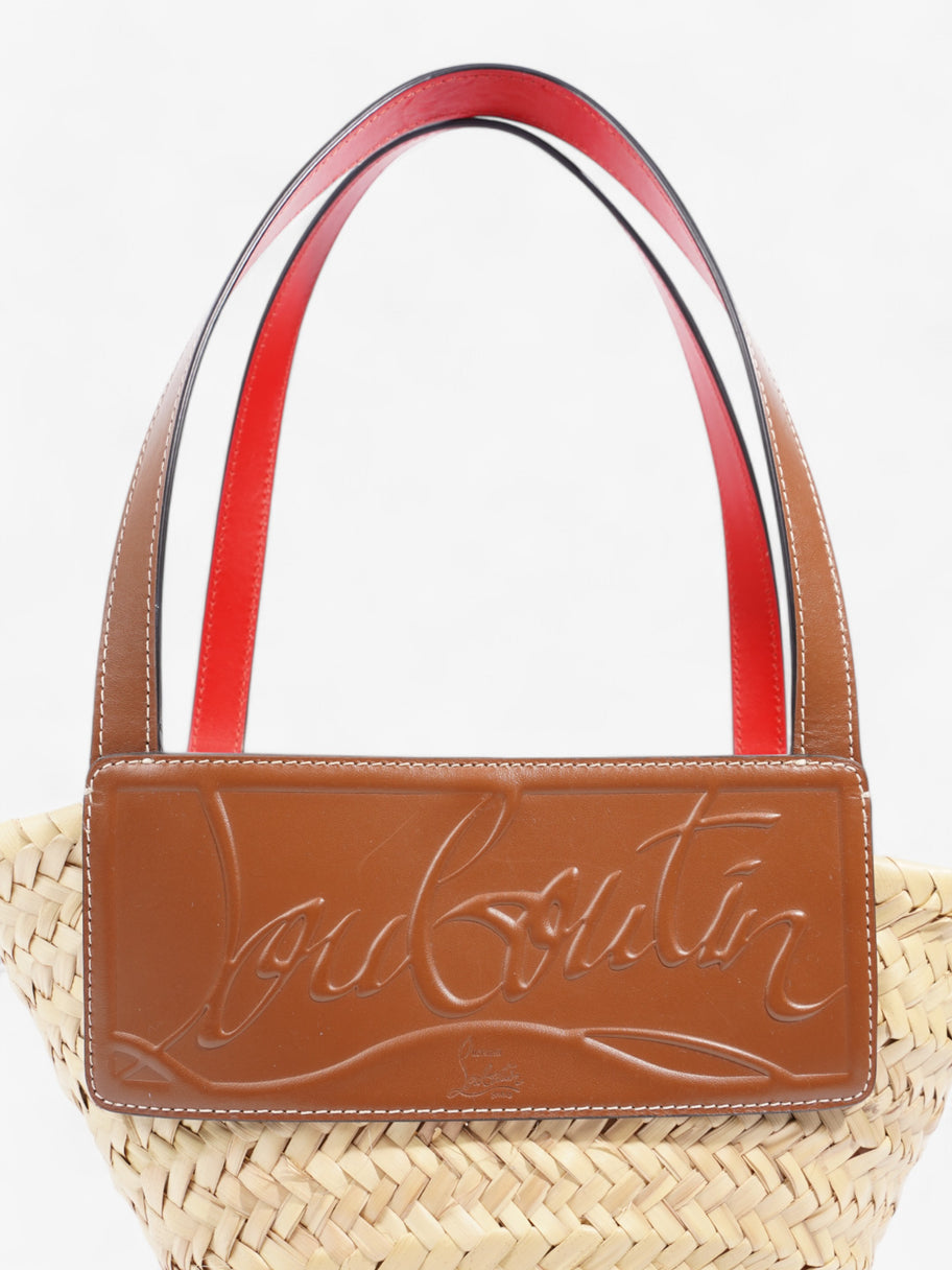 Christian Louboutin Loubishore Natural / Brown / Red Palm Leaves Small Image 7