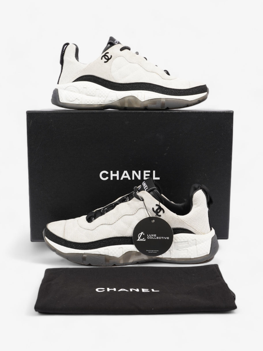 Chanel CC Logo Sneakers  White / Black Mesh EU 38.5 UK 5.5 Image 10