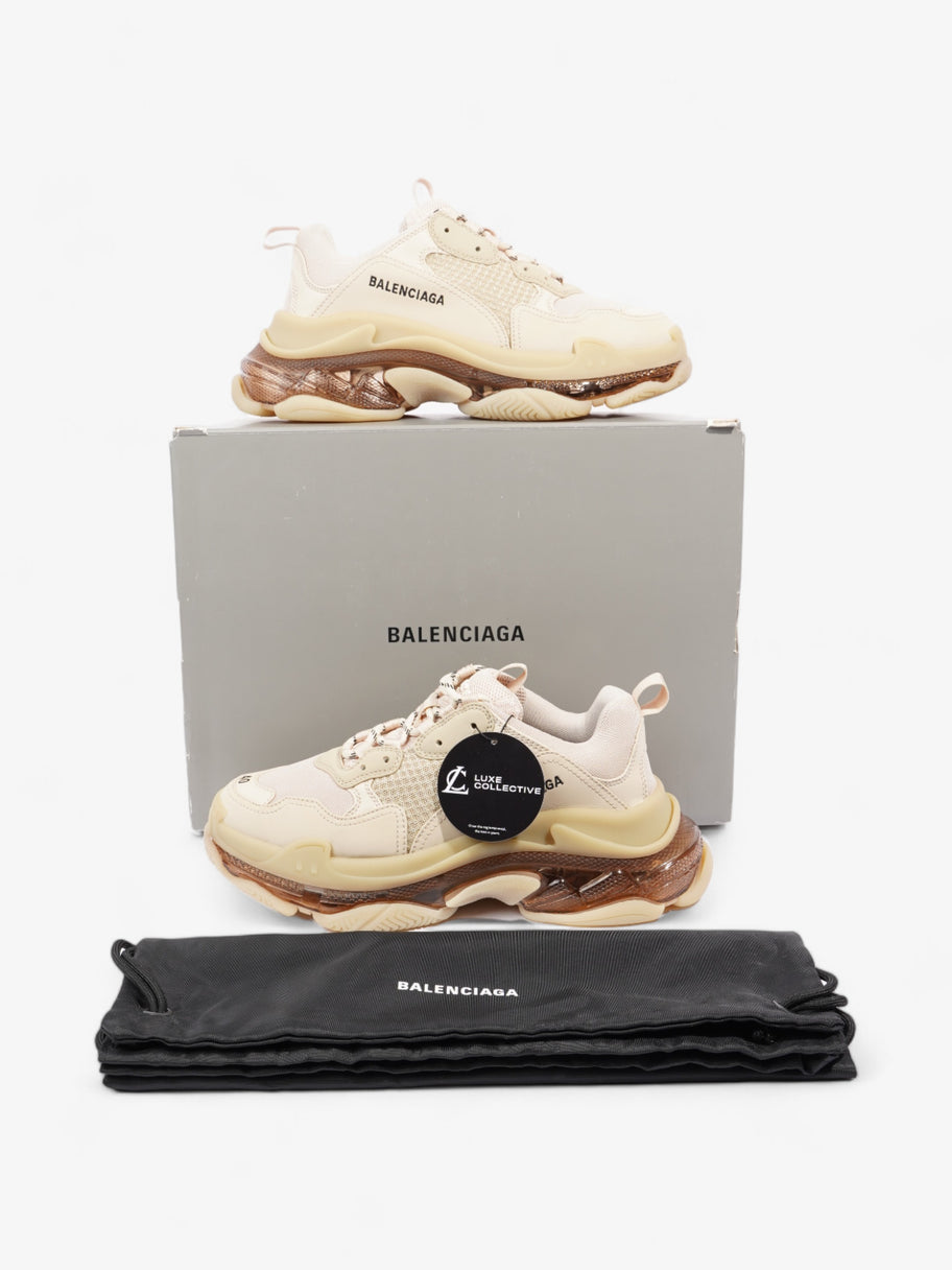 Balenciaga Triple S Clear Sole Beige Mesh EU 40 UK 7 Image 10