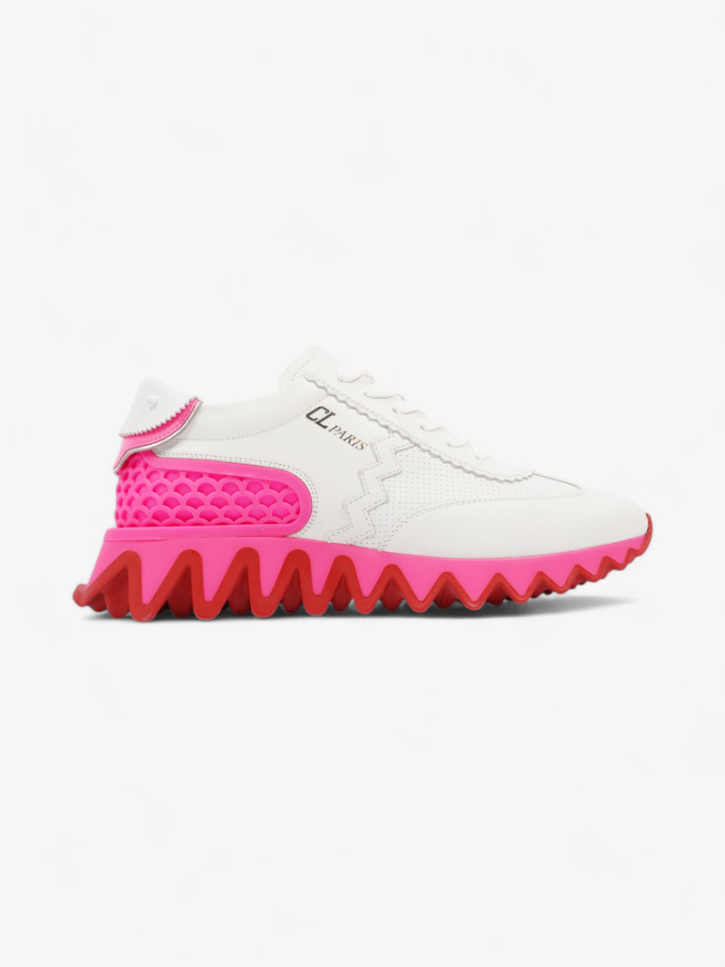  Christian Louboutin Loubishark White / Pink Leather EU 40 UK 7