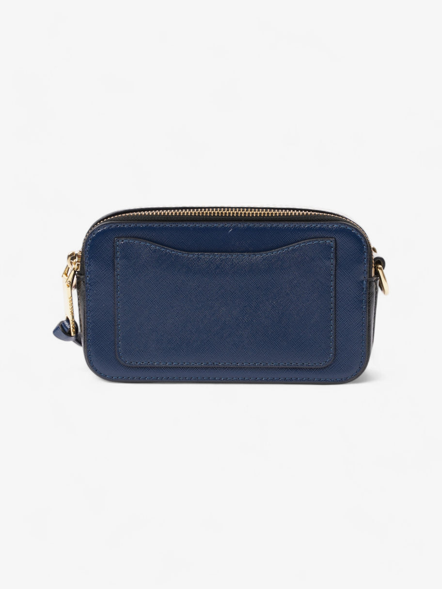 Marc Jacobs The Snapshot Bag Blue / Black / Light Grey Leather Image 4