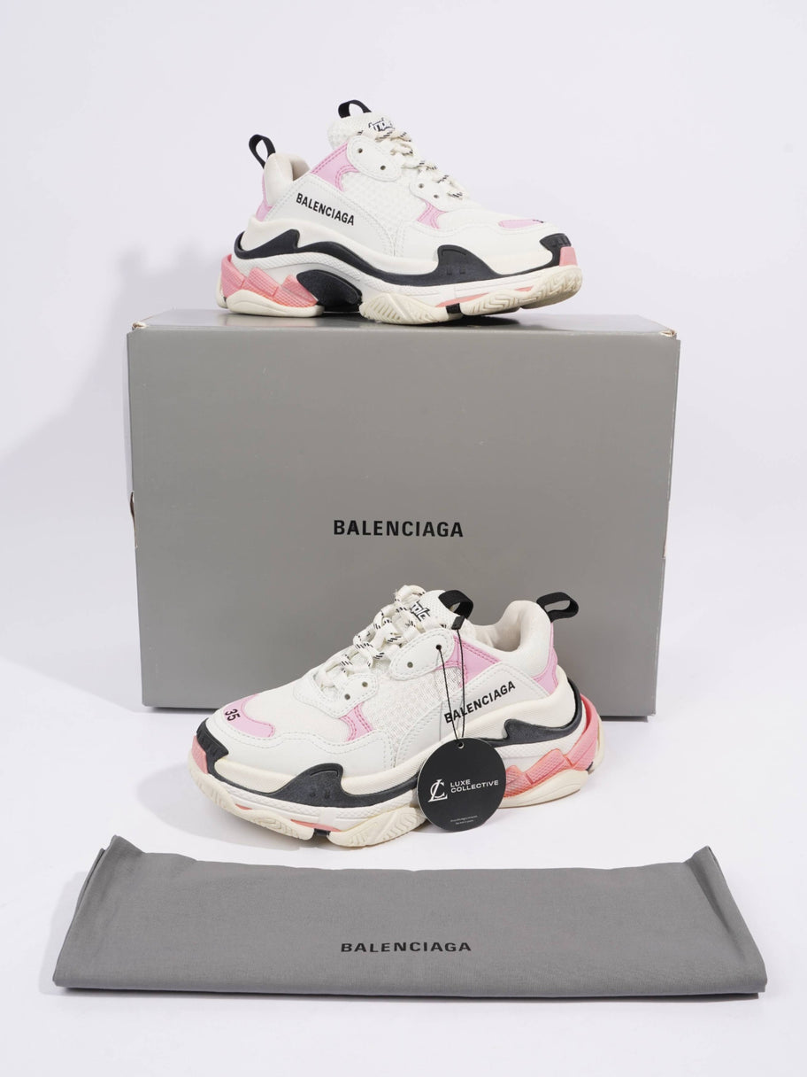 Triple S White / Pink / Black Mesh EU 35 UK 2 Image 9