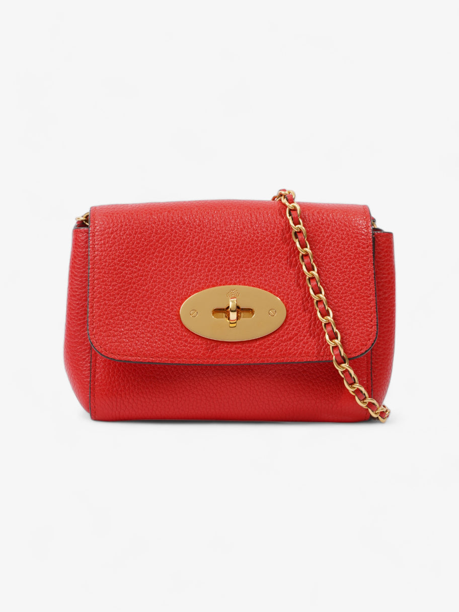 Mulberry Mini Lily Red Leather Image 1