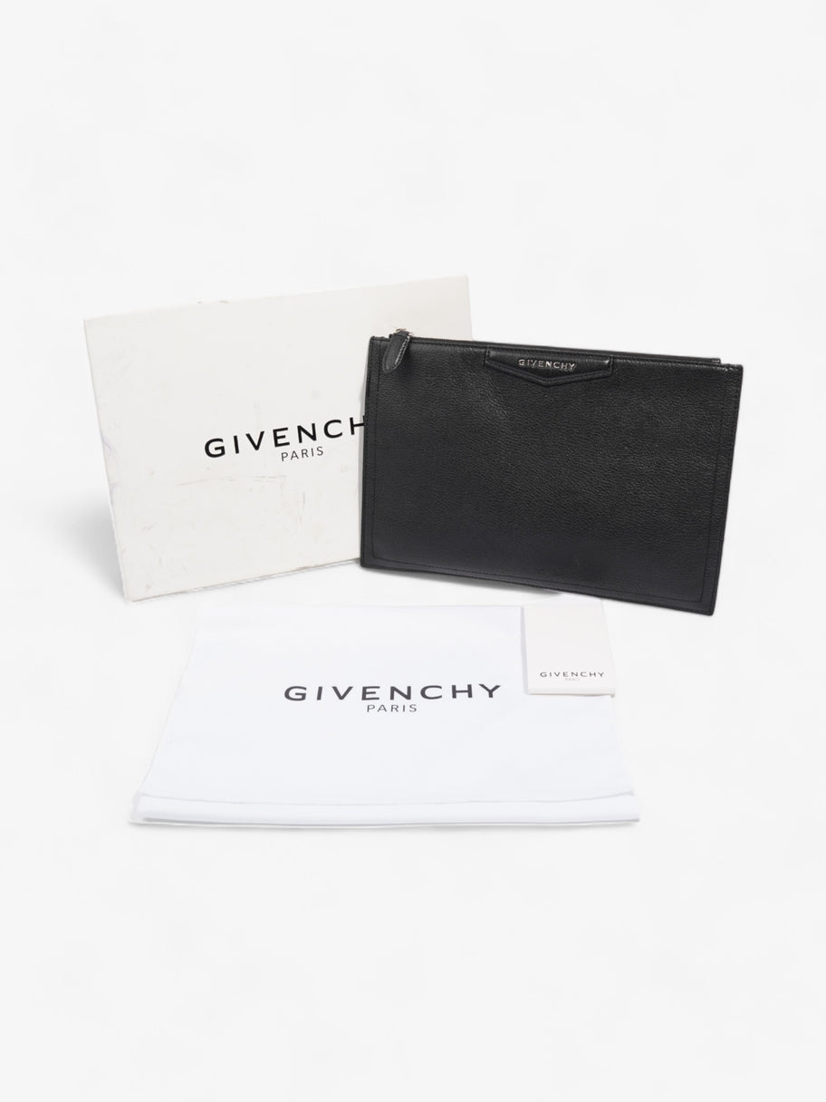 Givenchy Antigona Clutch Black Leather Luxe Collective