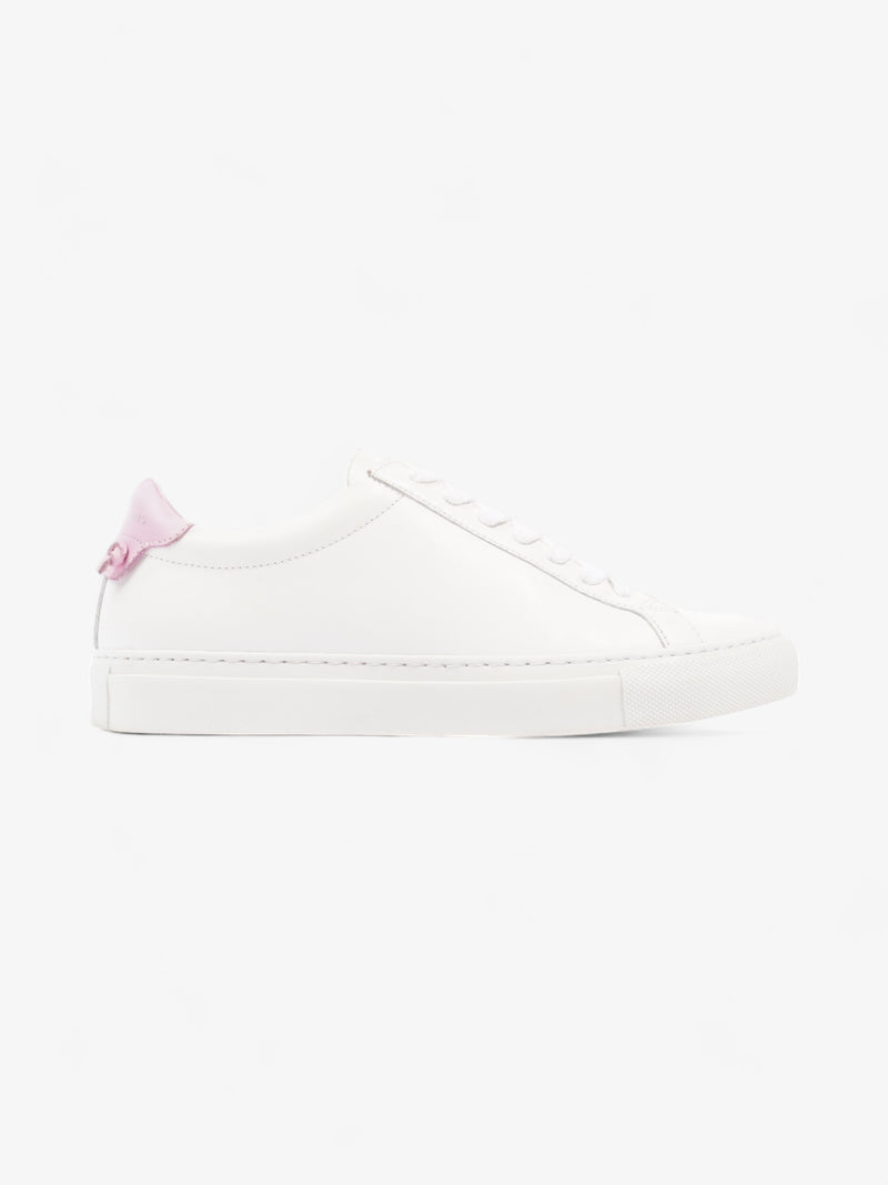  Givenchy Low Top Sneaker White / Pink Tab Leather EU 37.5 UK 4.5