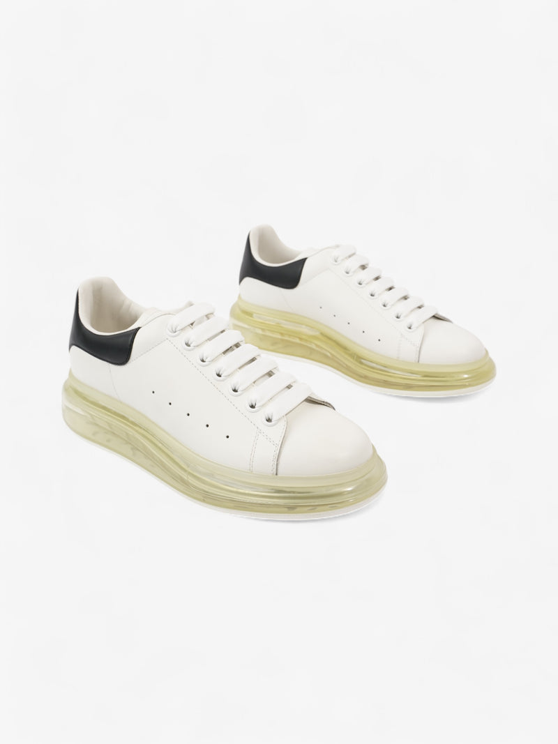  Alexander McQueen Oversized Clear Sole Sneakers White  / Black Tab Leather EU 40 UK 6