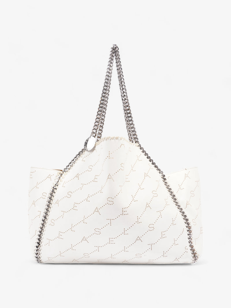  Stella McCartney Falabella Reversible Tote White Faux Leather