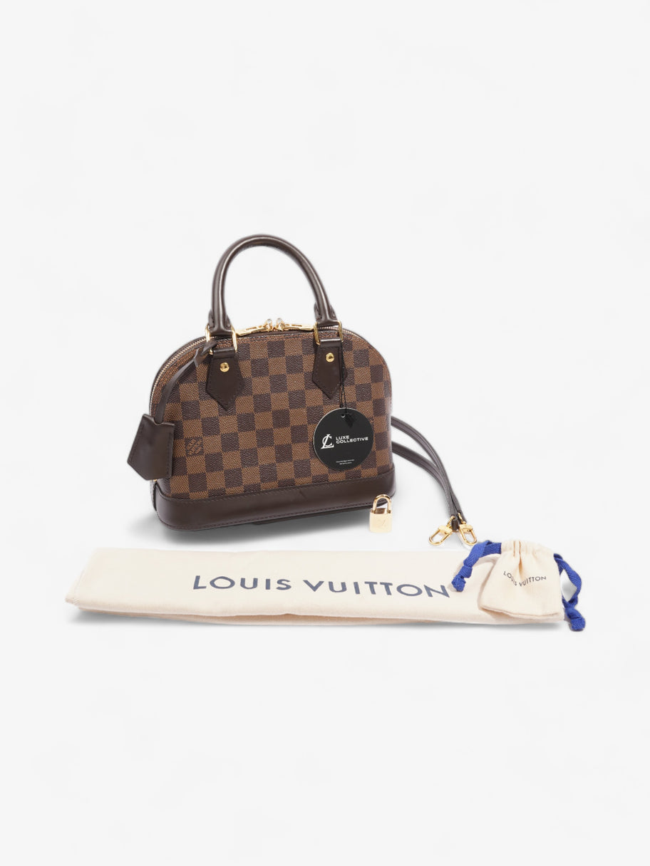 Louis Vuitton Alma Damier Ebene Coated Canvas BB Image 9