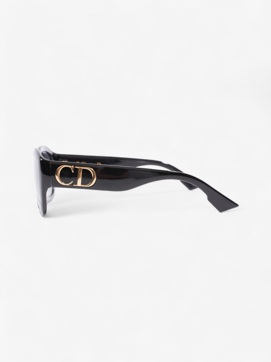 Christian Dior CD Oversized Frame Sunglasses Black / Gold Acetate 145mm Image 2